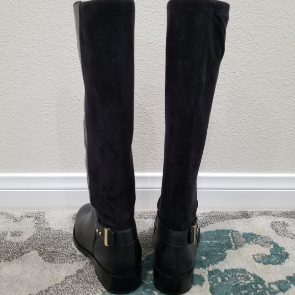 Cole Haan Adler Tall Stretch Back Riding Boots 6M - Picture 3 of 5